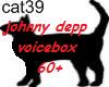 johnny depp voicebox