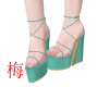梅 mith green heels