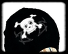 {D}Skull hat with hair