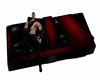 Low Chaise Black/Red
