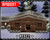Rustic Winter Log Cabin