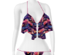 [Mae] Ruffle Kini Flwr R