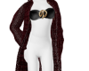 Burgundy Snake Skin Top