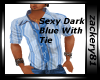 SExy Dark Blue Shirt Tie