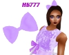HB777 Hair Bow Purple