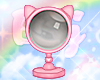 pink cat mirror <3