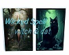 Wicked Spell witch & cat