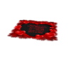 rug heart with words