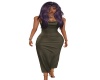 {LS} Olive Split Dress
