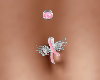 Pink Ribbon Belly Ring