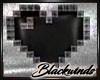Pixel Black Heart Art