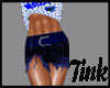 blue shorts cutoff 