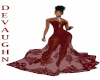 LACED BURGANDY GOWN