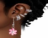 PINK FLOWER EARRINGS