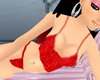 Hot red laces bikini