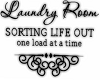 Laundry Room Quote Decal