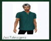 JT Polo Top M Teal