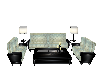 sofa set black & white