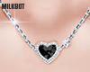 Black Heart Necklace