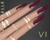 LK| Glam Nails Berry V1