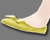 G | Yellow Flat Shoes