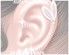 White Bow Earrings