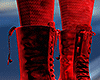 Dark Red Fairy Boots