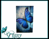 Blue Butterfly Poster