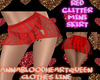 red glitter mini skirt