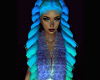 KPOP Gr Blue Dbl Ponytai