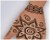 {F} Henna Hand Tattoo