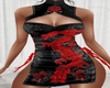 Asian Red Dragon Dress