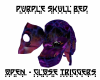 purple skul bed 