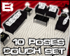 [B] 10P couch set