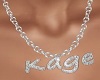 Kage silver name f neck