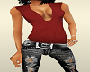 Red Grunge Top