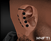 H4 | Ear Piercings Black