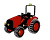 red farm tractor