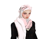 Hijab White Pink