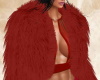 Leila Red Fur Coat