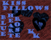 (KK)KISS PLLOW BLU ROSE