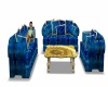 blue sofa set