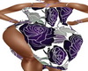 Purple Roses  Drape DR