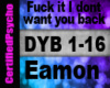 I Don't want you back