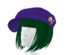 prpl newboy hat grn hair