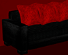 ♕ Black Leather Couch