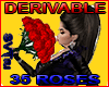 35 red roses animated