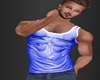 BLUE WET TANK TOP