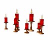 romantic candles red