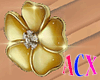 (ACX)Golden Flower Ring